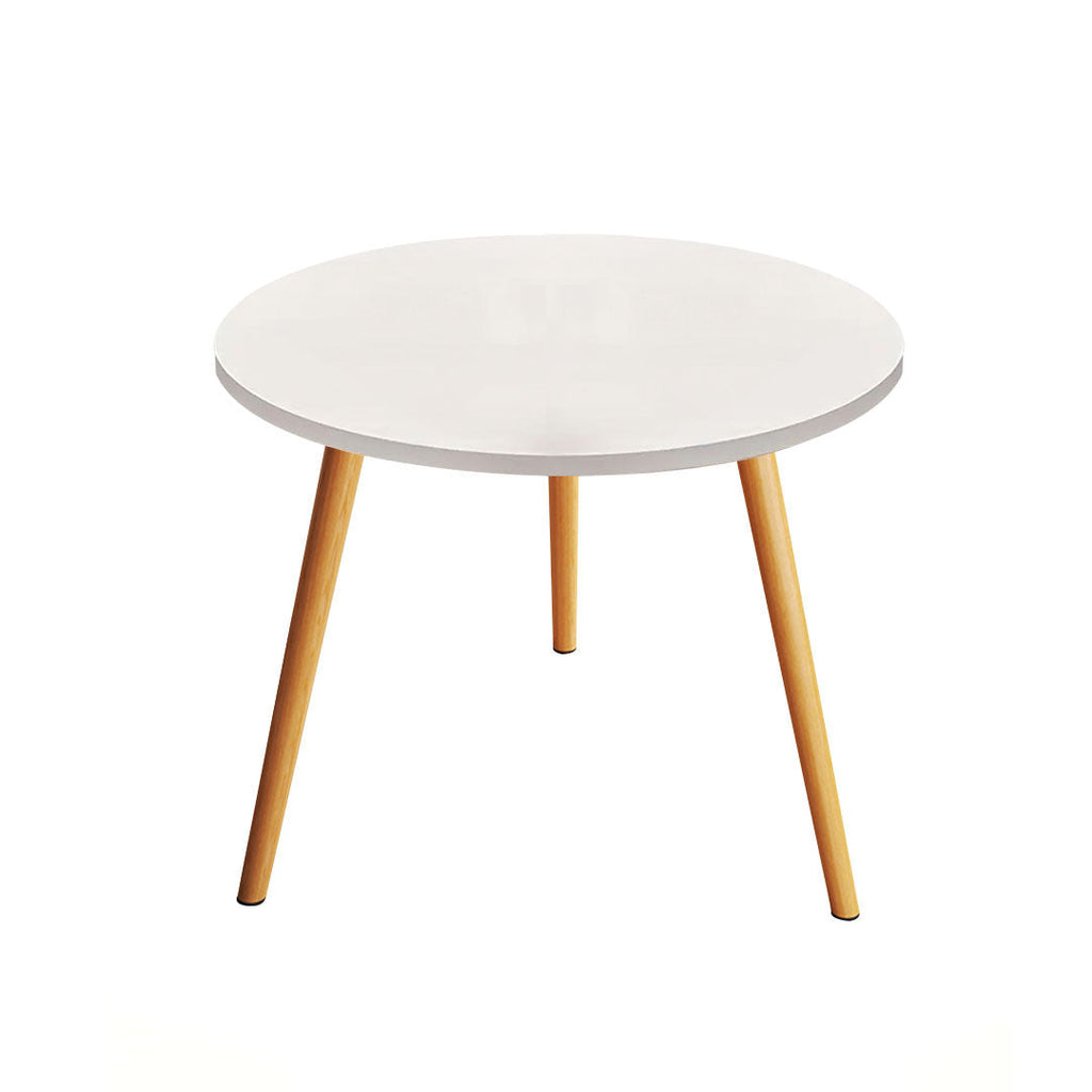 SOGA 60x60cm White Small Side Coffee Table Living Room Balcony Home Décor Style-0
