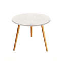 SOGA 60x60cm White Small Side Coffee Table Living Room Balcony Home Décor Style-0