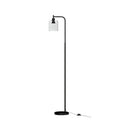 NNEDSZ Floor Lamp Light Stand Modern Home Living Room Office Reading Glass Shade Black-0
