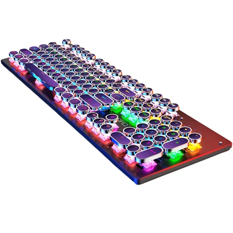 Retro Punk Mechanical Gaming Keyboard RGB Backlit