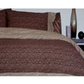 NNEDSZ Essentially Home Living MoChocolate Quilt Cover Set Double-0