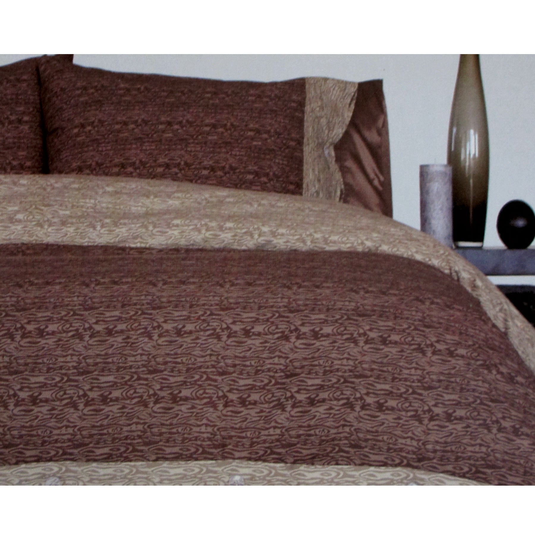 NNEDSZ Essentially Home Living MoChocolate Quilt Cover Set Double-0