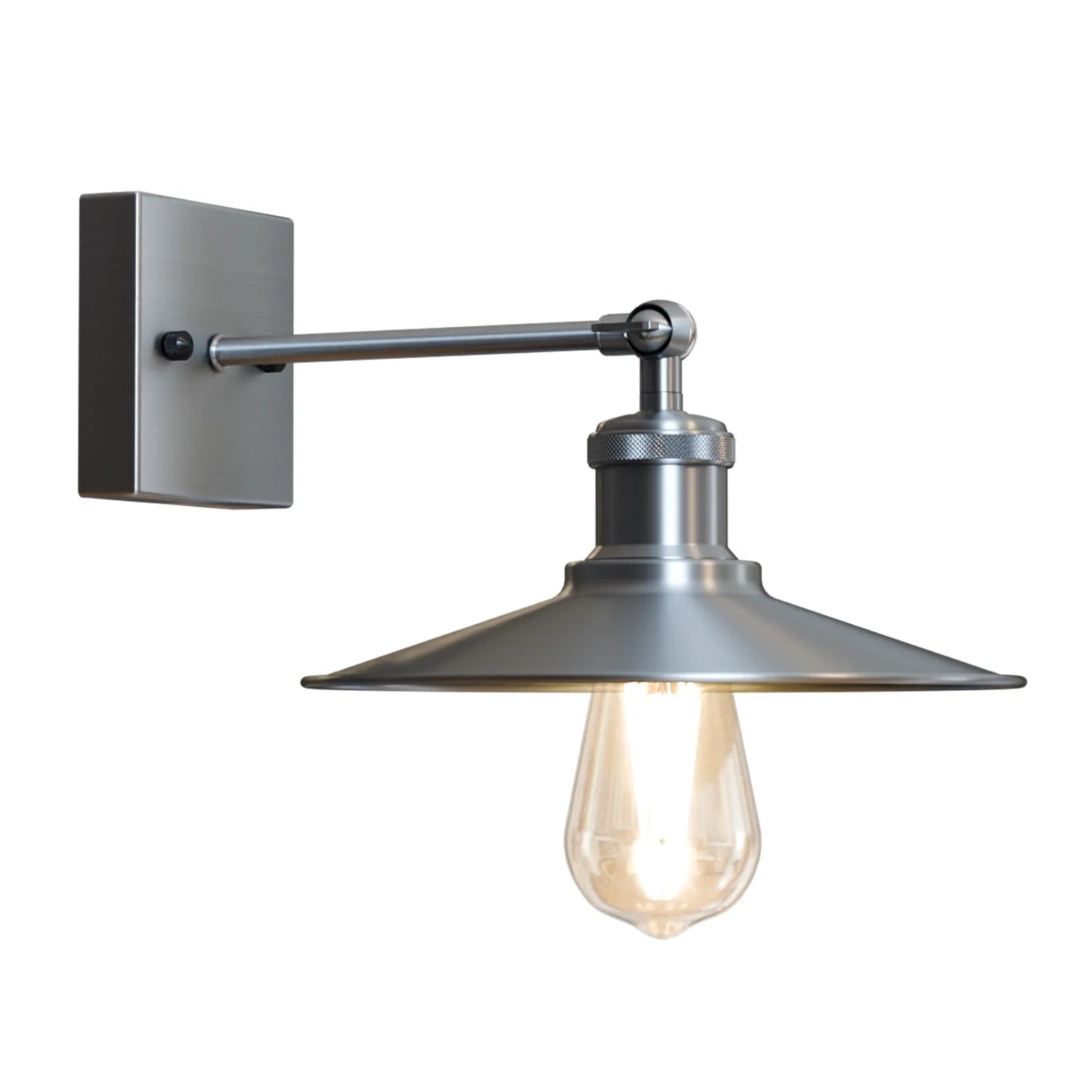 Satin Nickel Wall Light Lamp Sconces Living Room Home Decor~2592-4